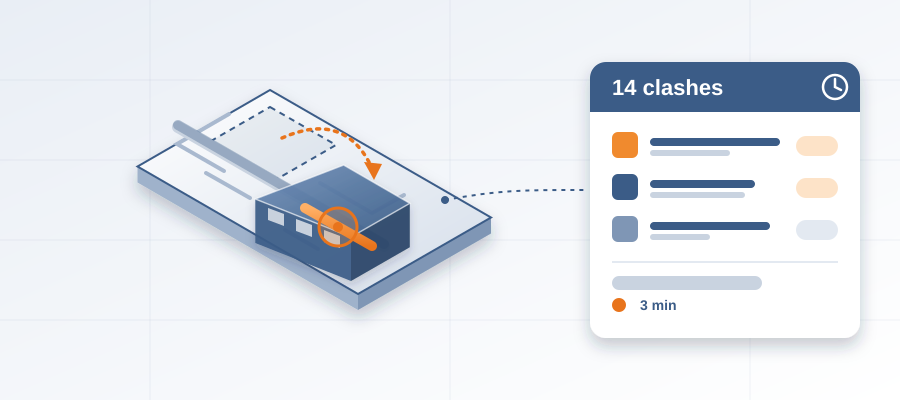 When a client asks to move the lobby, you need to know what it touches before the meeting ends. BidLight diffs the two revisions element by element, so the answer takes about 15 minutes, not a week.