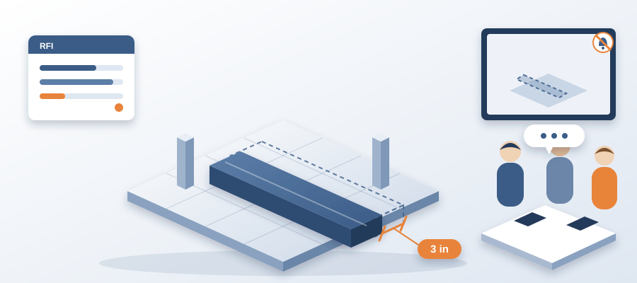 Design drift is where schedule goes to die. BidLight compares every export element by element, so a 3-inch move reaches its owner in minutes instead of surfacing on site.