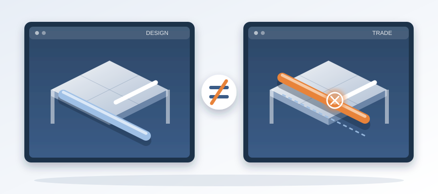 A trade submits a model that does not line up with the design model. Compare the two element by element and pin every gap before anything is fabricated.